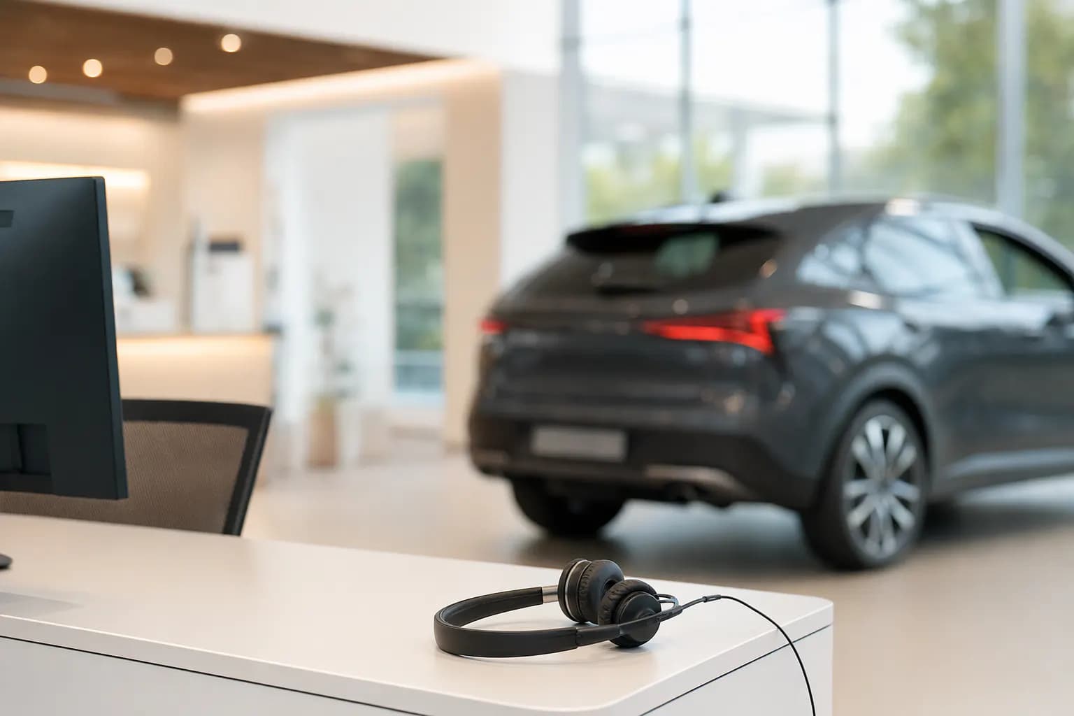 AI voice agent handling service appointment calls at an automotive dealership